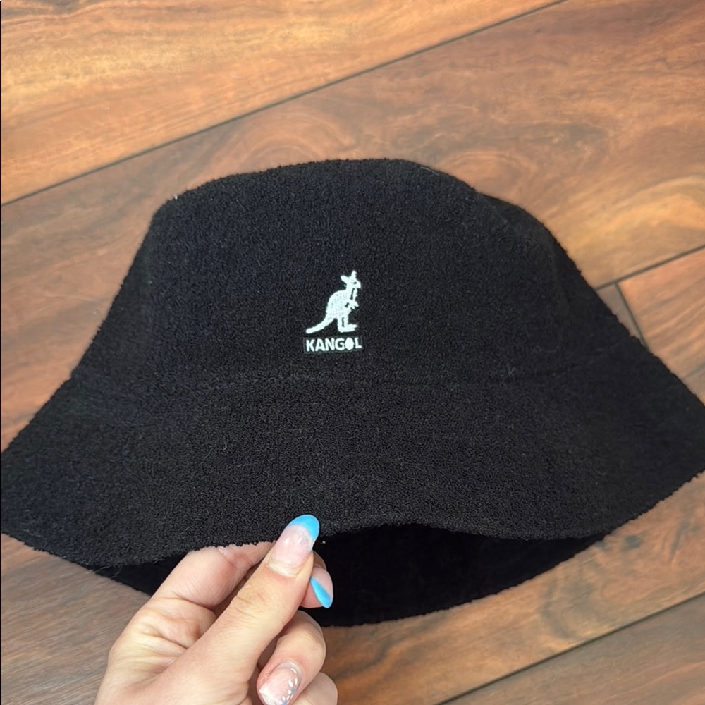 Kangol Classic Black Bucket Hat